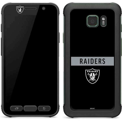 NFL Las Vegas Raiders Black Performance Series Galaxy S7 Active Skin