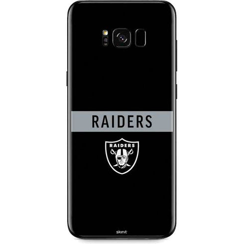NFL Las Vegas Raiders Black Performance Series Galaxy S8 Skin