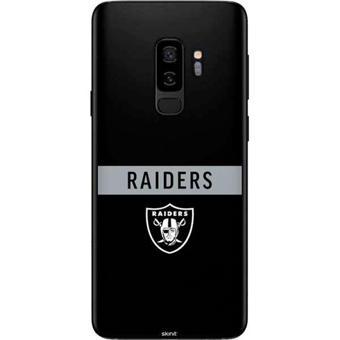 NFL Las Vegas Raiders Black Performance Series Galaxy S9 Plus Skin