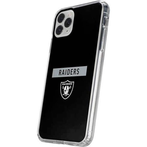 NFL Las Vegas Raiders Black Performance Series iPhone 11 Pro Clear Case
