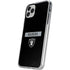 NFL Las Vegas Raiders Black Performance Series iPhone 11 Pro Clear Case