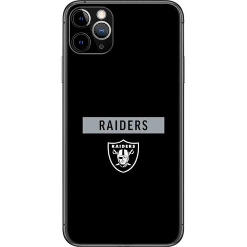 NFL Las Vegas Raiders Black Performance Series iPhone 11 Pro Max Skin