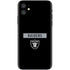 NFL Las Vegas Raiders Black Performance Series iPhone 11 Skin