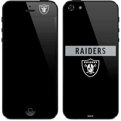 NFL Las Vegas Raiders Black Performance Series iPhone 5/5s/5SE Skin