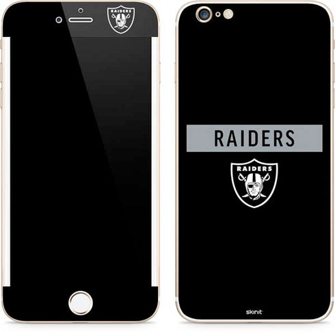 NFL Las Vegas Raiders Black Performance Series iPhone 6/6s Plus Skin