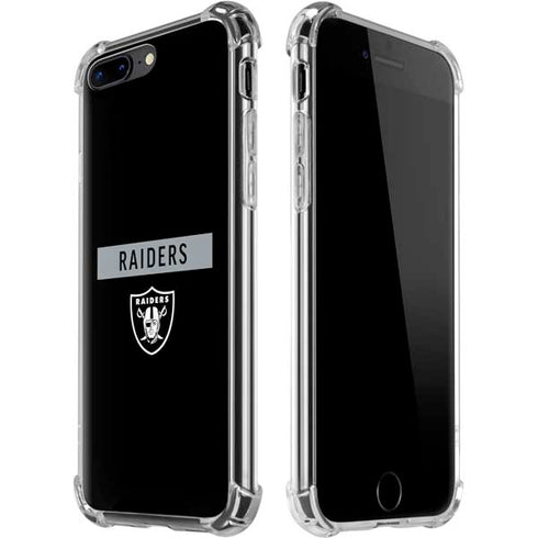 NFL Las Vegas Raiders Black Performance Series iPhone 7/8 Plus Clear Case