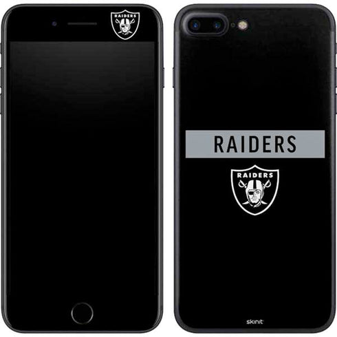 NFL Las Vegas Raiders Black Performance Series iPhone 8 Plus Skin