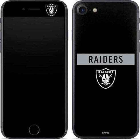 NFL Las Vegas Raiders Black Performance Series iPhone 8 Skin