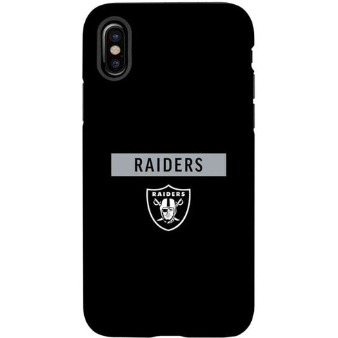 NFL Las Vegas Raiders Black Performance Series iPhone X Pro Case