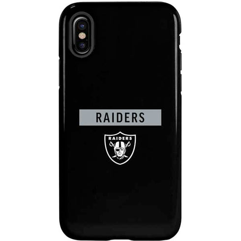 NFL Las Vegas Raiders Black Performance Series iPhone XS Pro Case