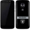 NFL Las Vegas Raiders Black Performance Series Moto E5 Play Skin