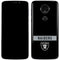 NFL Las Vegas Raiders Black Performance Series Moto E5 Plus Skin