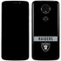 NFL Las Vegas Raiders Black Performance Series Moto E5 Plus Skin