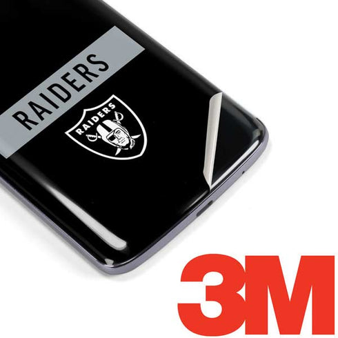 NFL Las Vegas Raiders Black Performance Series Moto E5 Plus Skin
