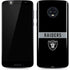 NFL Las Vegas Raiders Black Performance Series Moto G6 Skin