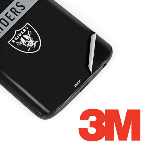 NFL Las Vegas Raiders Black Performance Series Moto G6 Skin