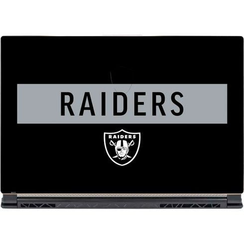 NFL Las Vegas Raiders Black Performance Series MSI GS65 Stealth Laptop Skin