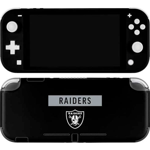 NFL Las Vegas Raiders Black Performance Series Nintendo Switch Lite Skin