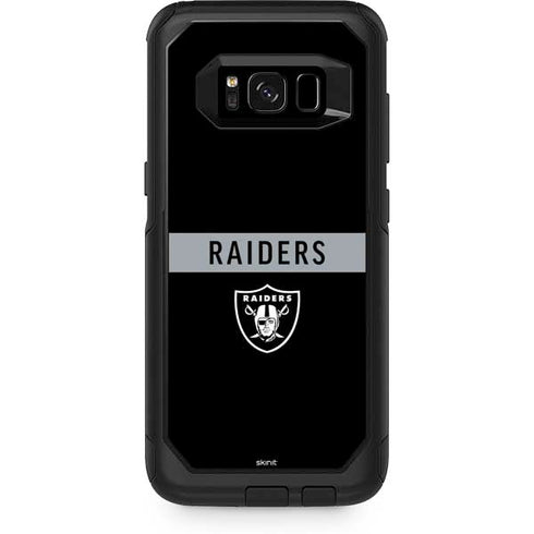 NFL Las Vegas Raiders Black Performance Series Otterbox Commuter Galaxy Skin