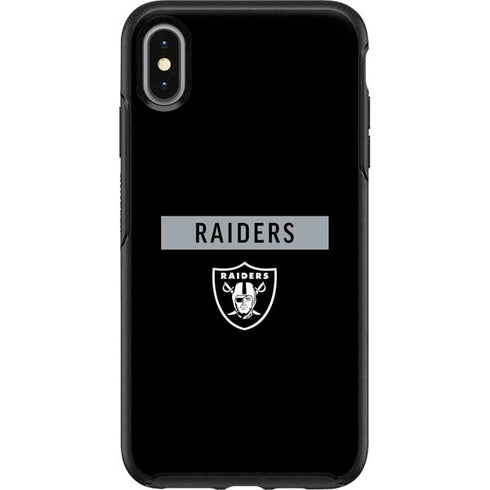 NFL Las Vegas Raiders Black Performance Series Otterbox Symmetry iPhone Skin