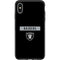 NFL Las Vegas Raiders Black Performance Series Otterbox Symmetry iPhone Skin