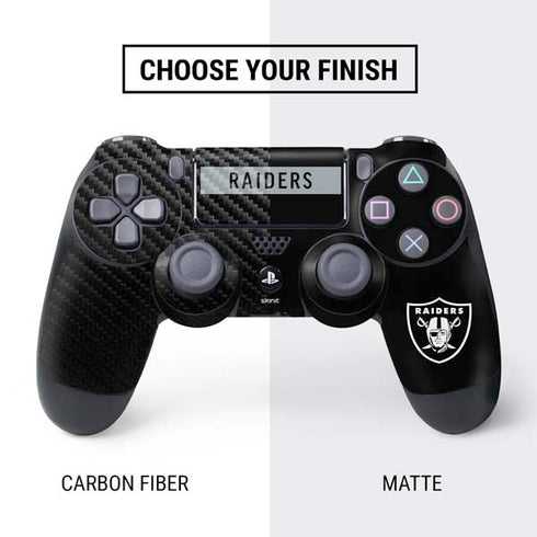 NFL Las Vegas Raiders Black Performance Series PS4 Controller Skin