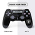 NFL Las Vegas Raiders Black Performance Series PS4 Controller Skin