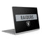 NFL Las Vegas Raiders Black Performance Series Surface Book 2 13.5in Skin