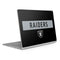 NFL Las Vegas Raiders Black Performance Series Surface Book 2 15in Skin