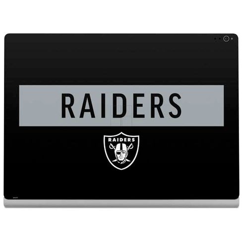 NFL Las Vegas Raiders Black Performance Series Surface Book 2 15in Skin