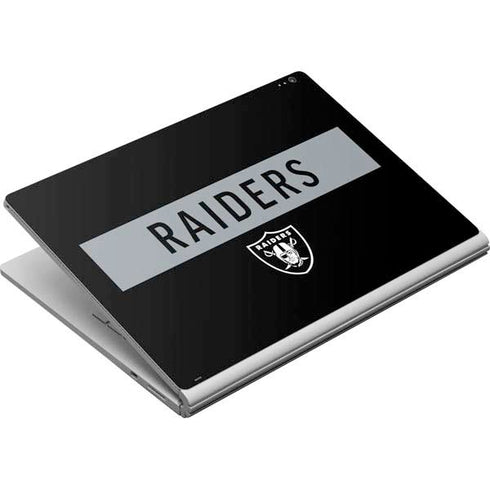 NFL Las Vegas Raiders Black Performance Series Surface Book Skin
