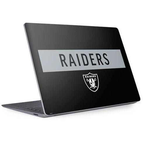 NFL Las Vegas Raiders Black Performance Series Surface Laptop 3 13.5in Skin