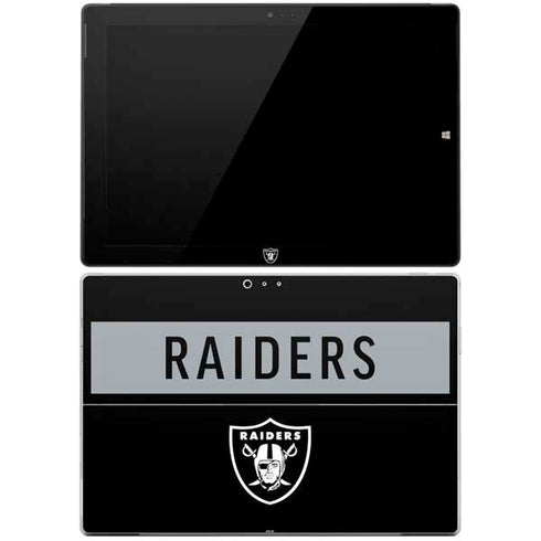 NFL Las Vegas Raiders Black Performance Series Surface Pro 3 Skin