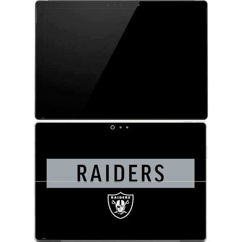 NFL Las Vegas Raiders Black Performance Series Surface Pro 4 Skin