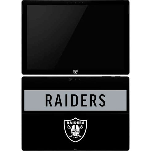 NFL Las Vegas Raiders Black Performance Series Surface Pro 6 Skin