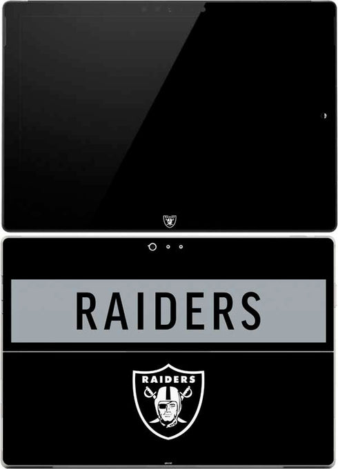NFL Las Vegas Raiders Black Performance Series Surface Pro (2017) Skin
