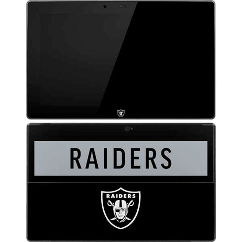 NFL Las Vegas Raiders Black Performance Series Surface Pro Tablet Skin