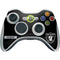 NFL Las Vegas Raiders Black Performance Series Xbox 360 Wireless Controller Skin