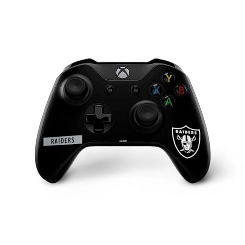 NFL Las Vegas Raiders Black Performance Series Xbox One X Controller Skin