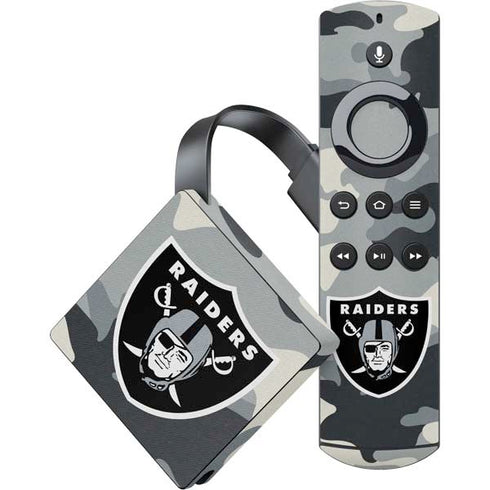 NFL Las Vegas Raiders Camo Amazon Fire TV Skin