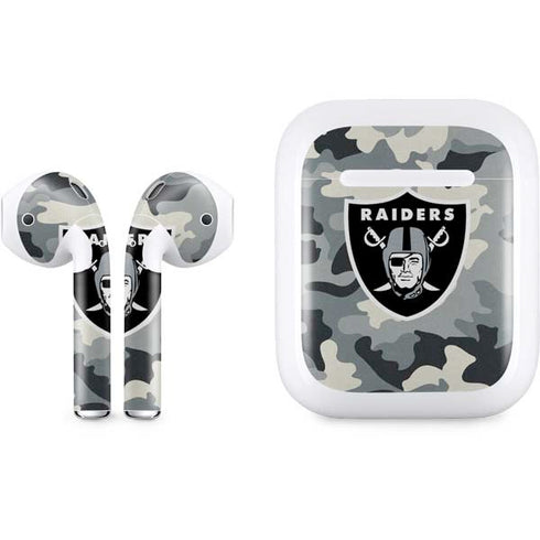 NFL Las Vegas Raiders Camo Apple AirPods Skin