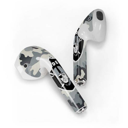 NFL Las Vegas Raiders Camo Apple AirPods Skin