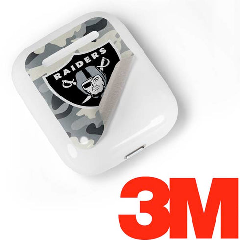 NFL Las Vegas Raiders Camo Apple AirPods Skin