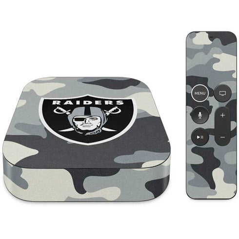 NFL Las Vegas Raiders Camo Apple TV Skin