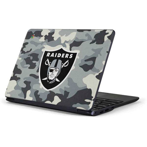 NFL Las Vegas Raiders Camo Samsung Chromebook Skin