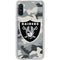 NFL Las Vegas Raiders Camo Galaxy A10e Clear Case