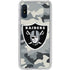 NFL Las Vegas Raiders Camo Galaxy A10e Clear Case