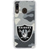 NFL Las Vegas Raiders Camo Galaxy A20 Clear Case