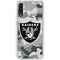 NFL Las Vegas Raiders Camo Galaxy A50 Clear Case
