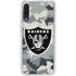 NFL Las Vegas Raiders Camo Galaxy A50 Clear Case